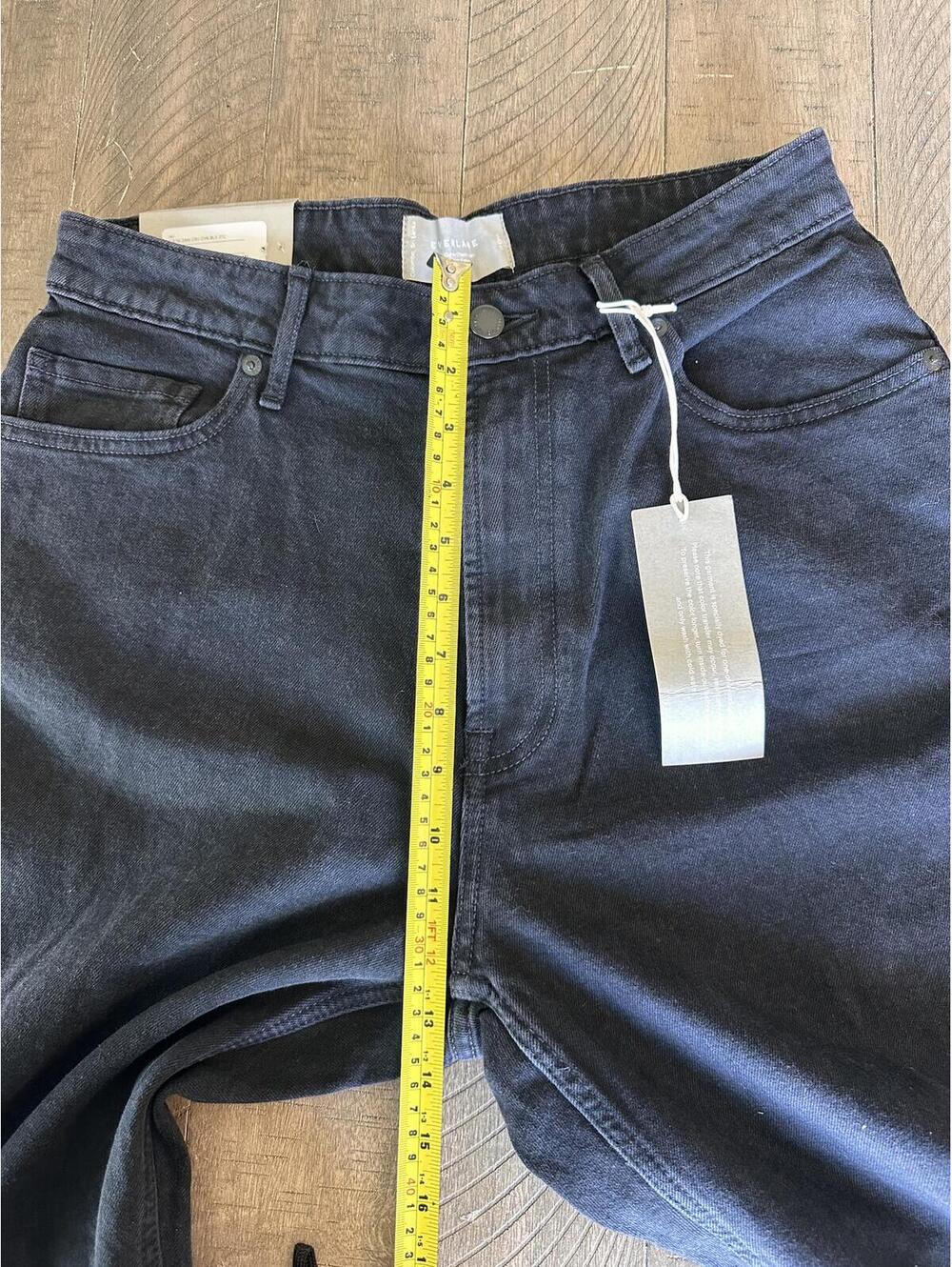 NWT Everlane The Curvy Cheeky Jean Crop Straight Leg Black Women’s size 31 - Picture 12 of 15